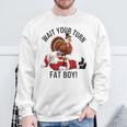 Thanksgiving Turkey Vs Santa Humorous Holiday Sweatshirt Gifts for Old Men