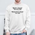 Gott Ist Tot Nietzsche Ist TotSweatshirt Geschenke für alte Männer