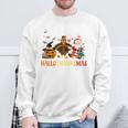 Happy Hallothanksmas Halloween Thanksgiving Christmas Sweatshirt Gifts for Old Men