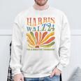 Harris Walz For A Brighter Tomorrow Kamala Harris Walz 2024 Sweatshirt Gifts for Old Men
