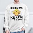 Ich Bin Das Küken Hier Kücken Sweatshirt Geschenke für alte Männer