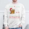 I'm Full Of Holiday Spirit Bourbon Ugly Xmas Sweater Pajamas Sweatshirt Gifts for Old Men