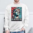 Kamala Harris 2024 Freiheitsstatue Repräsentiert Freiheit 2024 Sweatshirt Geschenke für alte Männer