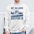 With Karl Marx Get In Loser Wir Ergreifen Die Produktionmittel Sweatshirt Geschenke für alte Männer