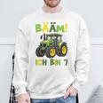 Kinder Bääm Ich Bin 7Ier Jahre Junge 7Th Birthday Tractor Sweatshirt Geschenke für alte Männer