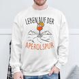 Leben Auf Der Aperolspur Official Spritz Club Aperollin' Sweatshirt Geschenke für alte Männer