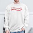 Less Upsetti Mehr Spaghetti Sweatshirt Geschenke für alte Männer