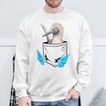 Lustiger Meeres-Vogel Blaufußtölpel In Der Tasche Sweatshirt Geschenke für alte Männer