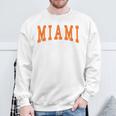 Miami Throwback Classic Sweatshirt Gifts for Old Men Miami Throwback Classic Sweatshirt Gifts for Old Men