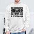 Misanthrop Menschenfeind Gray Sweatshirt Geschenke für alte Männer