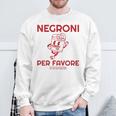 Ni Per Favore Cocktail Back Print Italiano Original Sweatshirt Geschenke für alte Männer