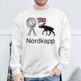 Nordkapp Norvegia Bandiera Alce Felpa Regalos para ancianos
