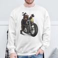 Orso Grizzly Sulla Motocicletta Chopper Felpa Regalos para ancianos