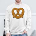 Pretzel Heart Oktoberfest Costume Minimalist Pretzel Blue S Sweatshirt Geschenke für alte Männer