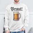 Prost Oktoberfest Bierfest Munich Lederhosen Gray Sweatshirt Geschenke für alte Männer