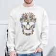 Scary Skull Bunny Rabbit Horror Halloween Sweatshirt Gifts for Old Men
