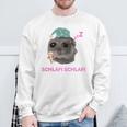 Schlafi Schlafi Sad Hamster Meme Gray Sweatshirt Geschenke für alte Männer