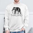 Simbolo Dell'elefante Della Thailandia Simbolo Bandiera Siam Emblema Thailandese Felpa Regalos para ancianos