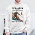 Skifahren Löst Die Meisten Meiner Probleme Bier Löst Sweatshirt Geschenke für alte Männer