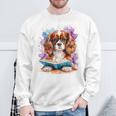 Spaniel Cavalier King Charles Lettura Libro Cane Animali Felpa Regalos para ancianos