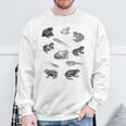 Tadpole Frog Toad Collage Per Gli Amanti Delle Rane Cacciatori Felpa Regalos para ancianos