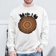 Trekking Mountain Hiker Tree Ring Woods Trees Felpa Regalos para ancianos