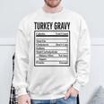 Turkey Gravy Ingredient Food List Thanksgiving Christmas Sweatshirt Gifts for Old Men