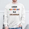 Viel Kunterbunt Gegen Rechts Tolerance Refugge Sweatshirt Geschenke für alte Männer