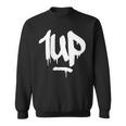 1Up Logo Graffiti Dripping Marker Sweatshirt