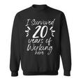 20 Years Work Anniversary Survived Employee Colleague Sweatshirt