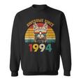 30Th Birthdayintage Cat 30 Years Awesome Since 1994 Felpa
