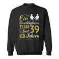 39 Jahreerheiratet 39 Hochzeitstag Sonnenhochzeit Sweatshirt