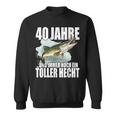 40 Jahre Und Noch Ein Toller Hecht Angler Birthday Sweatshirt