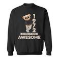 52 Geburtstag Herren Damen 1972 Original Awesome Teddybär Sweatshirt