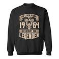 60Th Birthday Life Beginnt Mit 60 Jahrgang 1964 Anniversary Sweatshirt