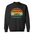 72 Anni Compleanno Uomo Donna Regalo Agostointage 1952 Felpa