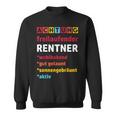 Achtung Freilaufender Rentner Pension Pension Sweatshirt