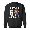 Adesso Ho 6 Anni Compleanno Calcio Calciatore Felpa