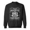 Agosto 1983Intage Maglia 41 Compleanno Anni Uomo Donna Felpa