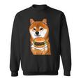 Amanti Dei Cani Shiba Inu Mangiare Hamburger Felpa