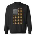 American Flag Pizza Food Usa Patriotism Patriot Veteran Sweatshirt