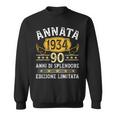 Annata 1934 Uomo Donna 90 Anni Compleanno Regalo Felpa