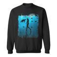 Apnoetdiving For A Snorkel Diver Sweatshirt