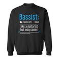 Bassista Definition Bassista Chitarrista Felpa