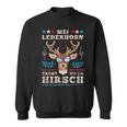 Bayern Wiesn Bekleidungolksfest Outfit Herren Short Sleeve Mei Lederhosn Trogt No Da Deer Costume Oktoberfest S Sweatshirt