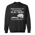 Bear Attack Tip Gioca Morto Umorismo Divertente Felpa