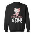 Bevor Du Fragst Nein Cat Sweatshirt