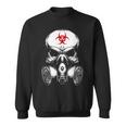 Biohazard Gas Mask Skull Sweatshirt