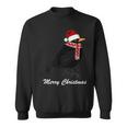 Bird With Red Christmas Hat Scarf Christmas Outfit Bird Sweatshirt