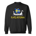 Boat Swedish Flag Swedeniking Ship Karlskrona Sweatshirt